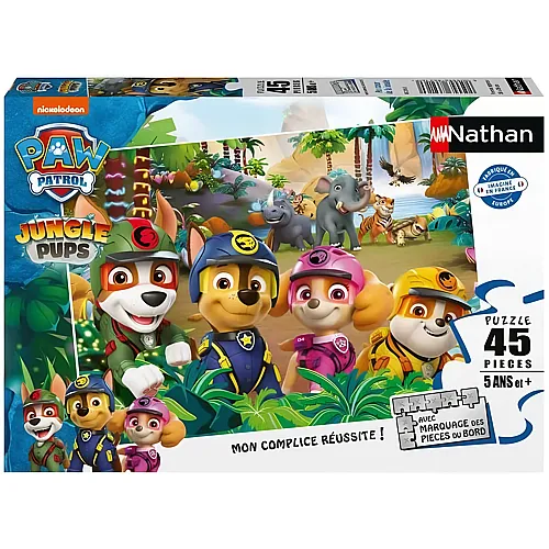 Nathan Puzzle Im Herzen des Dschungels - Paw Patrol - 45 Teile