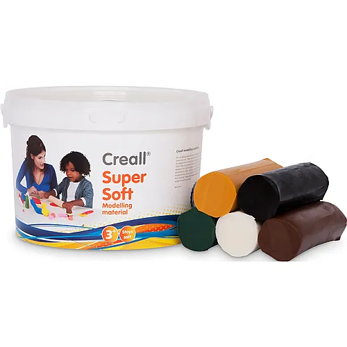 Creall Supersoft Clay Safari-Farben, 1750gr.