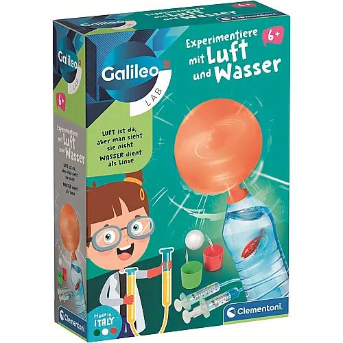 Clementoni Galileo Experimentiere mit Luft und Wasser