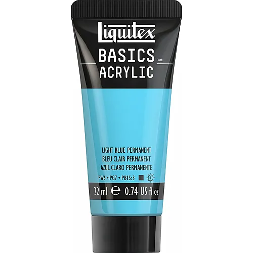 Liquitex Lqx Basics Acrylfarbe 22ml Tube Hellblau Permanent