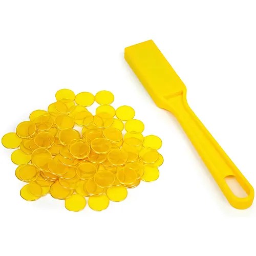 DiPrint Bingo Magnetstab mit 100 Bingo-Chips Gelb