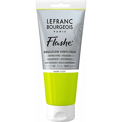 Lefranc Bourgeois Lfb Flashe Acryl 80ml Tube Fluogelb