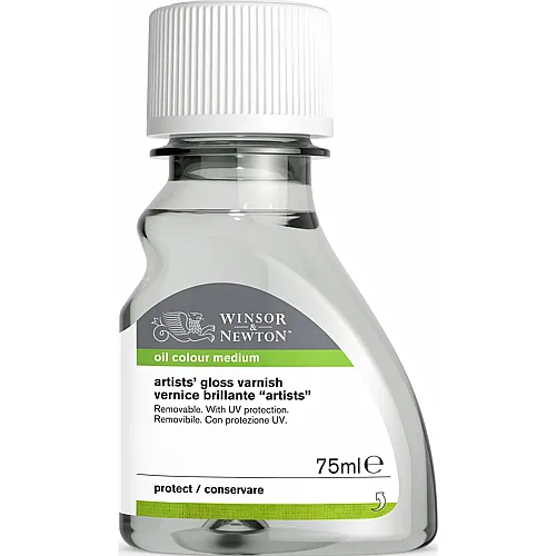 Winsor & Newton W&n Ölmalmittel K�nstler Glanzfirnis 75ml Flasche