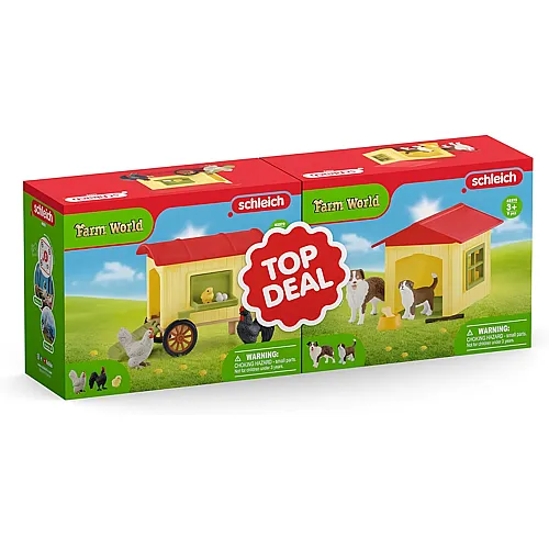 Schleich Farm World H�hnerstall und Hundeh�tte