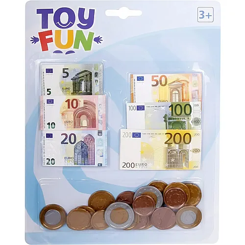 Toy Fun Eurocash Scheine u.Mnzen