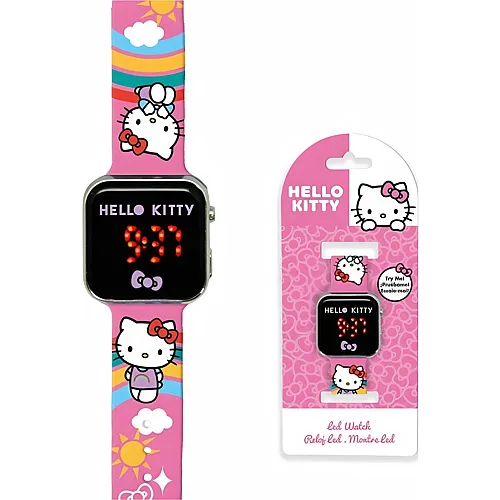 Kids Licensing Hello Kitty LED Armbanduhr 18x7.5x3cm