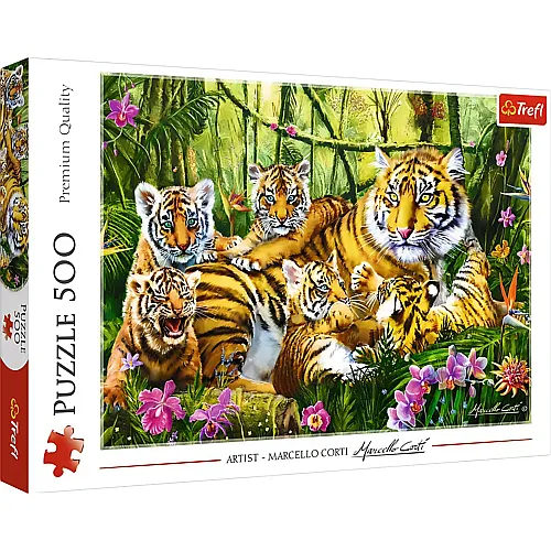 Tigerfamilie - 500 Teile