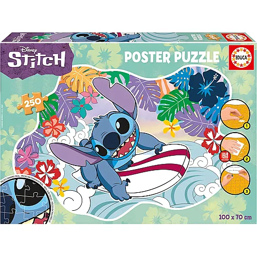 Stitch auf Surfbrett 250Teile