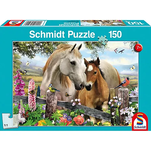 Schmidt Puzzle Stute und Fohlen (150Teile)