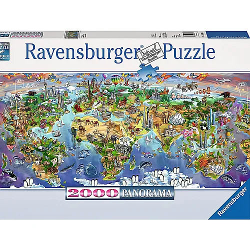 Ravensburger Puzzle Panorama Wunder der Welt (2000Teile)
