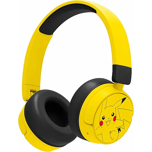 OTL Technologies Kinder-Kopfh�rer ohne Kabel Pokemon Pikachu mit Lautst�rkeregler und Audio-Sharing-Kabel