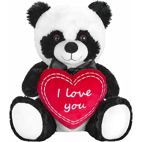 Panda con cuore - I Love You - 25 cm