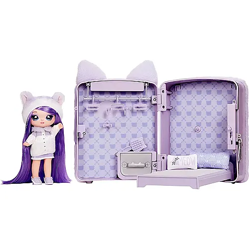 3-in-1 Backpack Bedroom Lavender Kitty