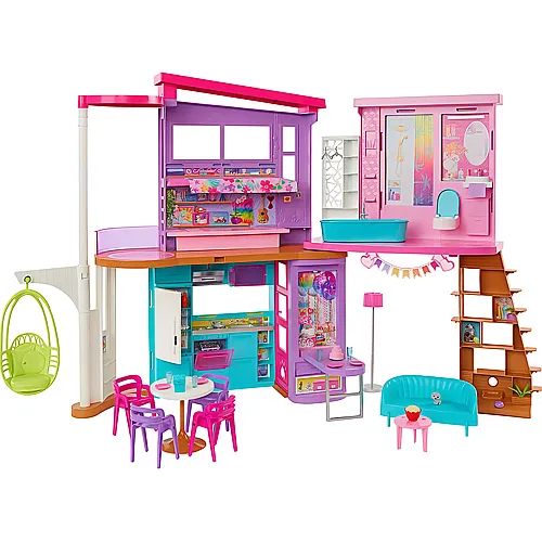 Barbie Puppenhaus Malibu Haus Spielset