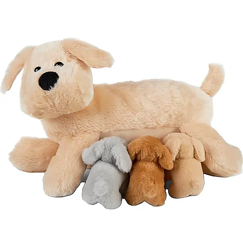 Mamanimals Mama Hund & Babys - 25 cm