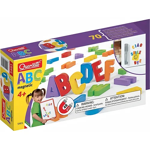 Quercetti ABC -Magnete Großbuchstaben, 48 Stück.