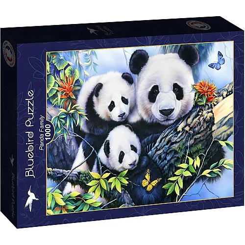 Bluebird Puzzle Panda Family - 1000 Teile