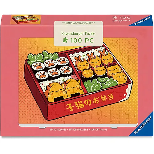Ravensburger Puzzle Kawaii-K�tzchen in Bento-Box - 100 Teile