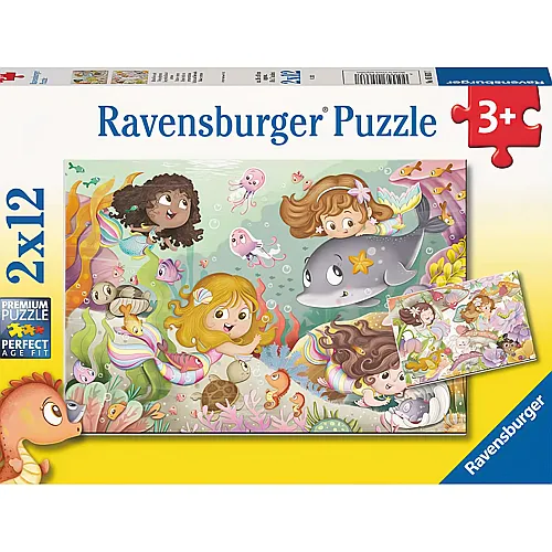 Ravensburger Puzzle Kleine Feen und Meerjungfrauen (2x12)