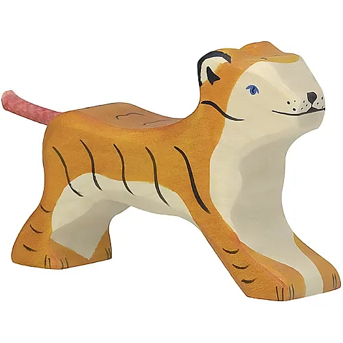 Holztiger Tiger laufend