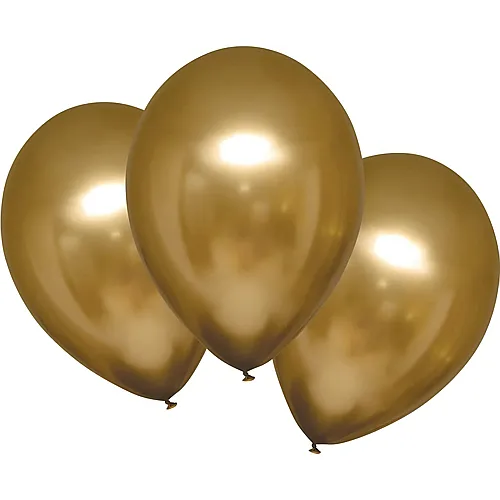 Amscan Ballons Satin Luxe Gold (6Teile)