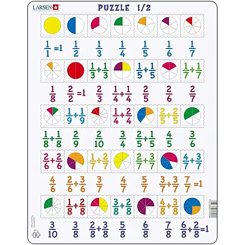 Larsen Puzzle Mathematik: Bruchrechnen - 35 Teile