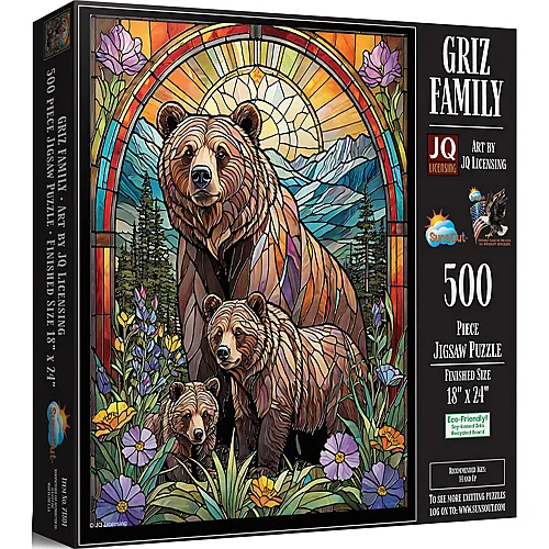 SunsOut Puzzle JQ Licensing Familie Griz - 500 Teile