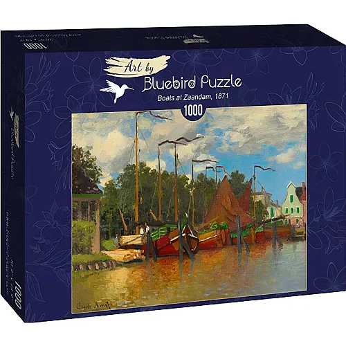 Bluebird Puzzle Claude Monet - Boats at Zaandam, 1871 - 1000 Teile