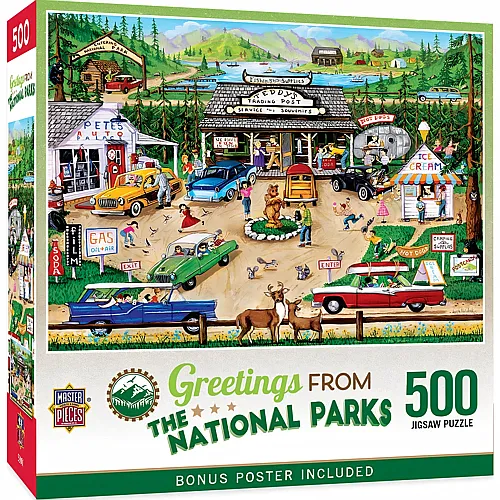 Master Pieces Puzzle Greetings From Den Nationalparks - 500 Teile
