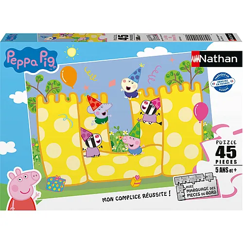 Nathan Puzzle Peppa Pig's Party - 45 Teile