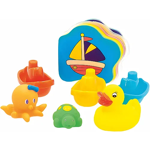 BIECO Badewannen Spielset 7 teilig