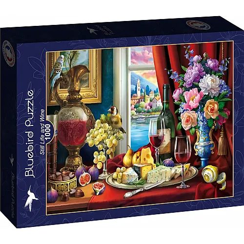 Bluebird Puzzle Still Life and Wine - 1000 Teile