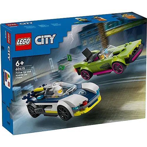 LEGO Verfolgungsjagd mit Polizeiauto und Muscle Car (60415)