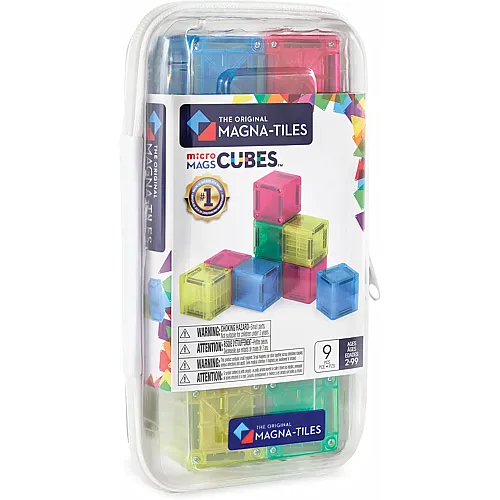 Magna-Tiles Magnetischer Bauspass Cubes - 9 Teile