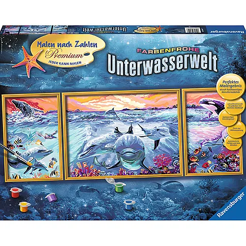 Ravensburger Malen nach Zahlen Premium Farbenfrohe Unterwasser