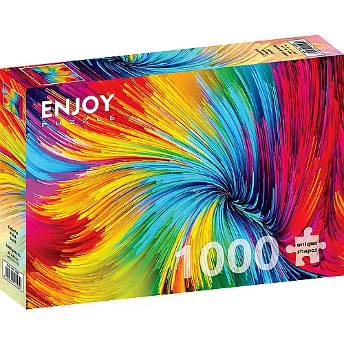 Enjoy Puzzle Colorful Paint Swirl - 1000 Teile