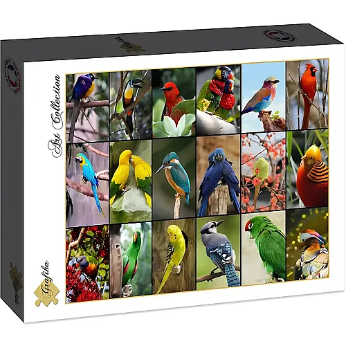 Collage - Die sch�nsten V�gel der Welt 1500Teile