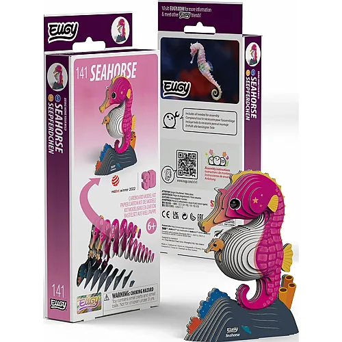 Eugy 3D Karton Figuren Seepferdchen