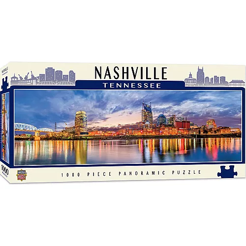 Master Pieces Puzzle Panorama City Panoramics - Nashville (1000Teile)