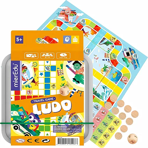Reisespiel - Ludo Verpackung 12 X 12 X 5 Cm