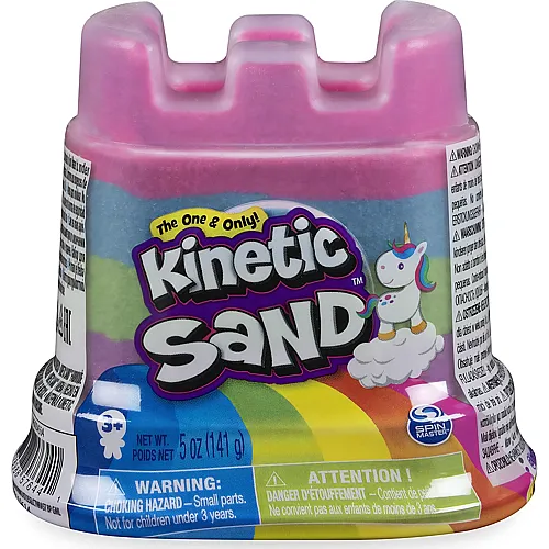 Spin Master Kinetic Sand Regenbogen-Einhorn in Vier Farben - 141 g