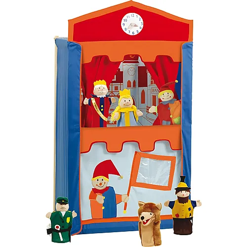 Kasperletheater inkl. 6 Handpuppen