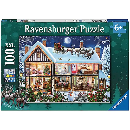 Ravensburger Puzzle Weihnachten Zuhause (100XXL)