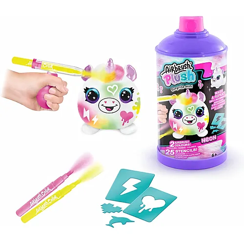 Canal Toys Airbrush Plush Neon Mini Mystery Kit