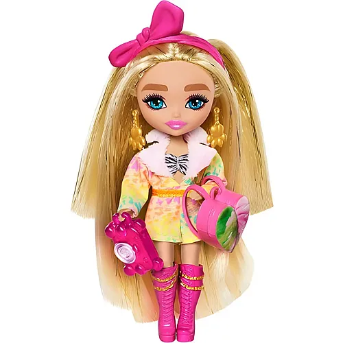 Barbie Extra Fly Minis Safari Puppe mit Abenteuer-Kleidung
