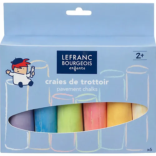 Lefranc Bourgeois Lfb Kinder Strassenkreide Set 6 Kreiden