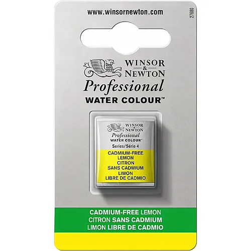Winsor & Newton Professional Water Colour Aquarellfarbe Kadmiumfrei Zitrone - 1/2 Napf
