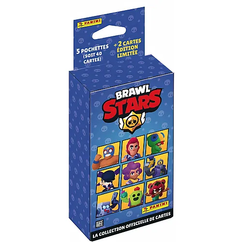 Panini Brawl Stars Trading Cards Blister 5 H�llen + 2 Karten Limited Edition