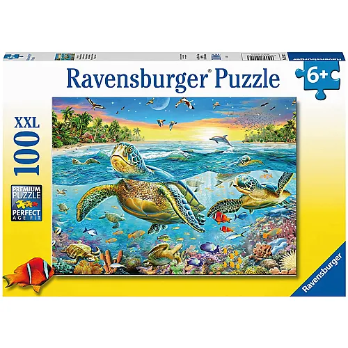 Ravensburger Puzzle Meeresschildkr�ten-Treffen - 100 Teile