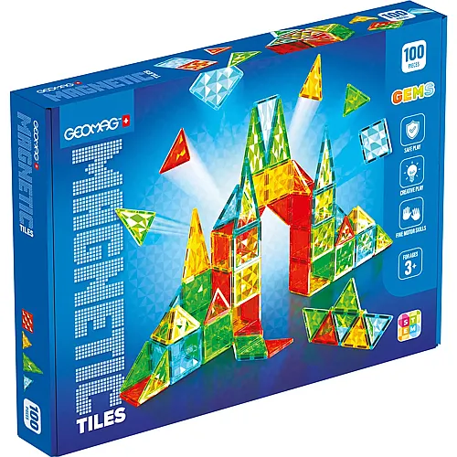 Magnetic Tiles Gems 100Teile